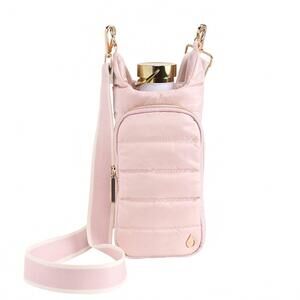 NEW WANDERFULL women's durable nylon hydrobag in blush shiny